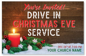 Drive In Christmas Candle 4/4 ImpactCards