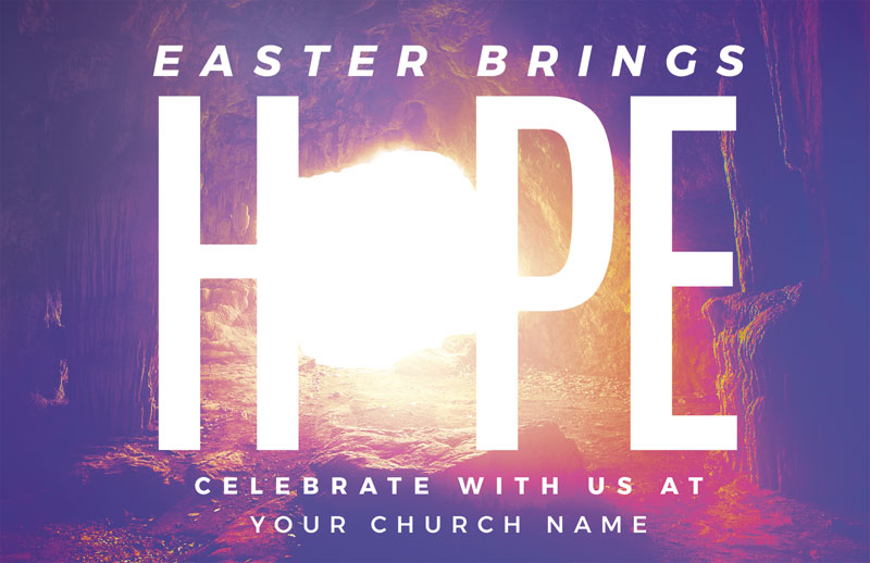 Church Postcards, Easter, Easter Hope Tomb, 5.5 X 8.5