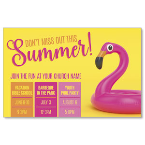 Summer Flamingo 4/4 ImpactCards