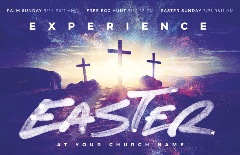 Church Postcards, Easter, Experience Easter, 5.5 X 8.5