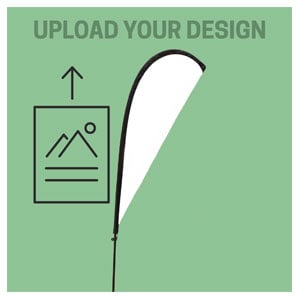 2.4 x 5.4 Indoor Flag: Upload Your Design Indoor Flags