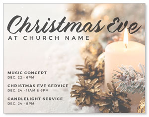 Christmas Eve Snowy Candle ImpactMailers