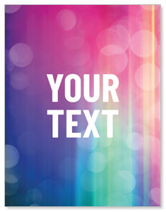 Colorful Lights Your Text ImpactMailers