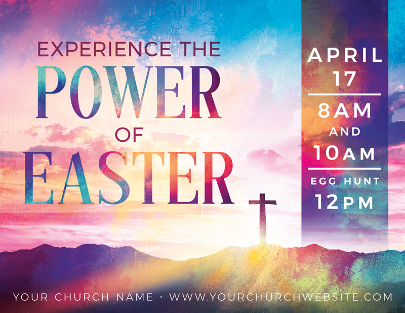 InviteCards, Easter, Experience The Power, 4.25 x 5.5