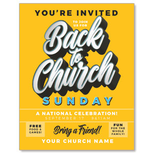 Back to Church Sunday Celebration ImpactMailers