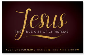 Jesus True Gift Medium InviteCards