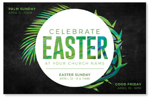Easter Palm Crown Medium InviteCards