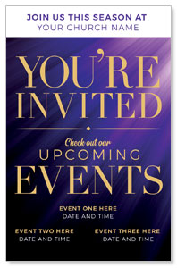 Purple Custom Invite Medium InviteCards