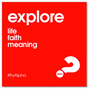 Alpha Explore Red 2.5" x 2.5" Small Square