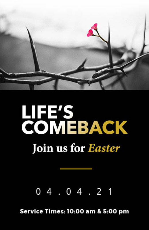 InviteCards, Easter, Life's Comeback, 4.25 x 2.75