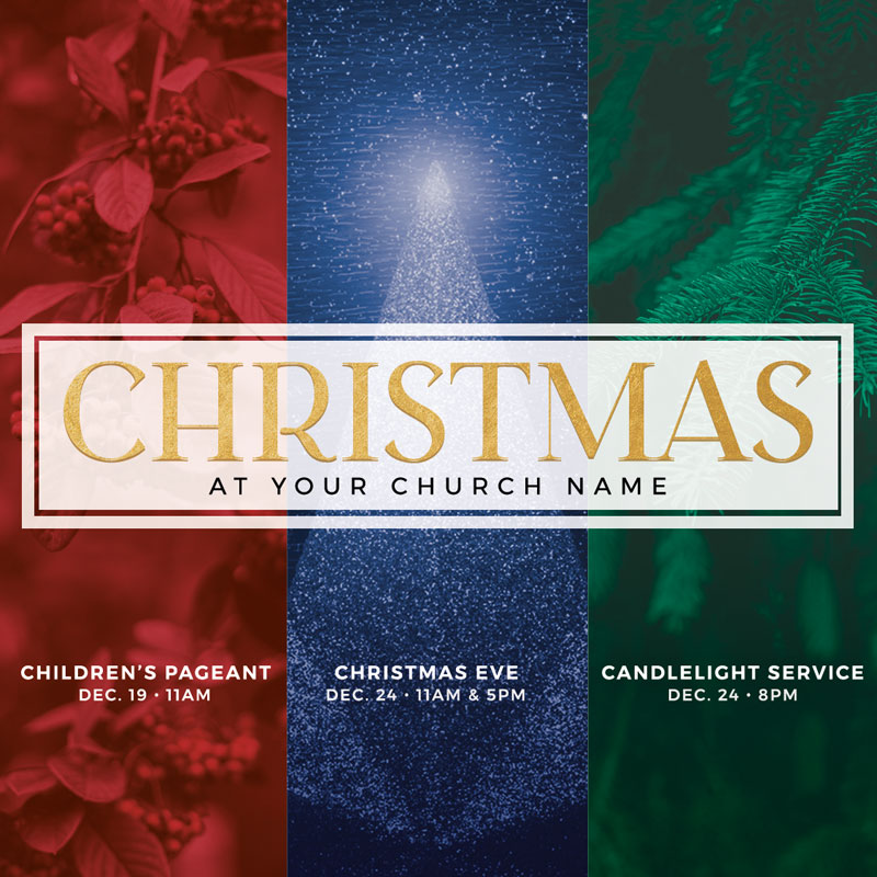 InviteCards, Christmas, Christmas Events Trio, 3.75 x 3.75
