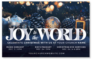 Joy To The World Christmas Medium InviteCards