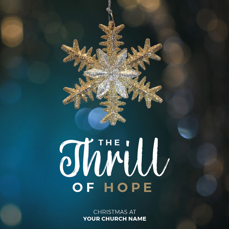 InviteCards, Christmas, Thrill Of Hope, 3.75 x 3.75