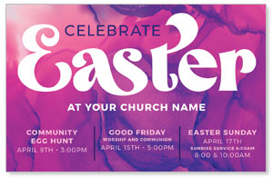 Celebrate Easter Watercolor Medium InviteCards