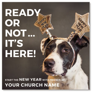 Ready or Not New Years 3.75" x 3.75" Square InviteCards