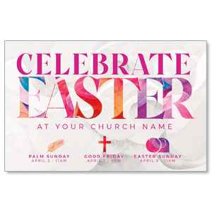 Celebrate Easter Colors Medium InviteCards
