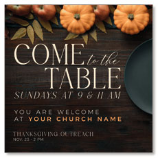 Come to the Table Pumpkin 