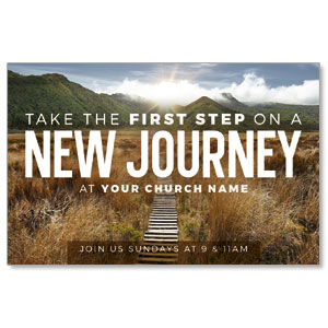 First Step New Journey Medium InviteCards