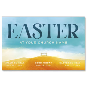 Easter Sunday Crosses Medium InviteCards