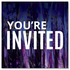 Scatter You're Invited 2.5" x 2.5" Small Square