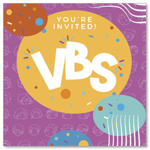 Confetti Kids VBS Invite 2.5" x 2.5" Small Square