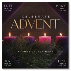 Celebrate Advent Candles 