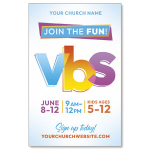 Colorful VBS Medium InviteCards