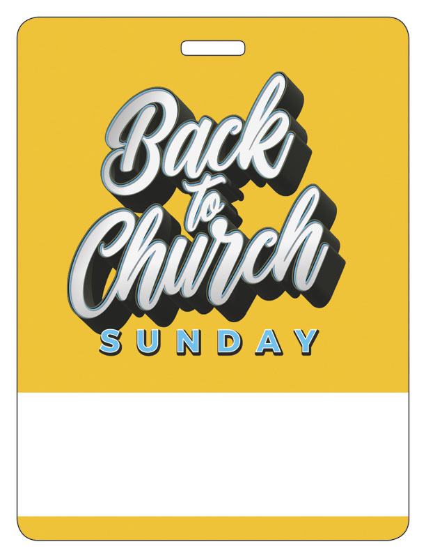 Accessories, Back To Church Sunday, Back to Church Sunday Celebration, 3 x 4