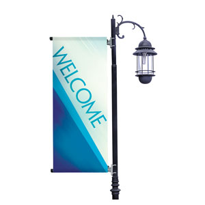 Color Rays Welcome Light Pole Banners