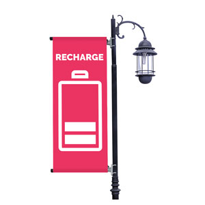 Recharge Light Pole Banners