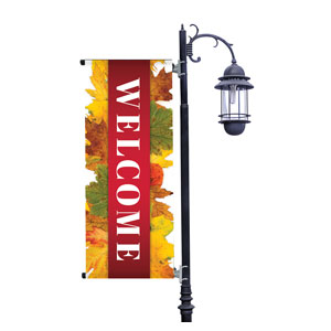 Leaves Youre Invited Light Pole Banners
