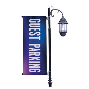Aurora Lights Guest Parking Light Pole Banners