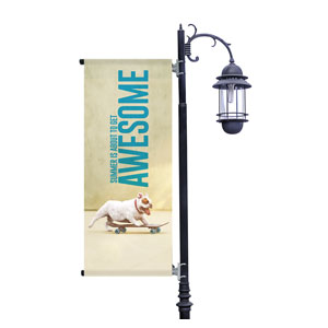 Awesome Summer Dog Light Pole Banners