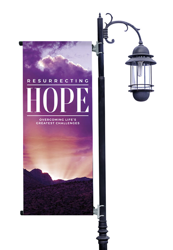 Banners, Easter, Resurrecting Hope, 2' x 5'