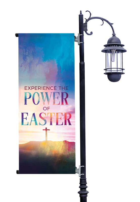 Banners, Easter, Experience The Power, 2' x 5'