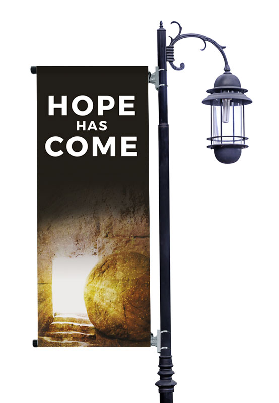 Banners, Easter, Hope Has Come Tomb, 2' x 5'