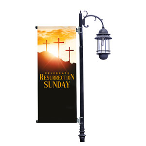 Resurrection Sunday Light Pole Banners