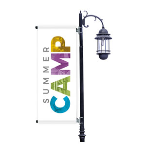 Summer Camp Colors Light Pole Banners