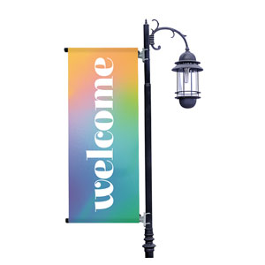 Bright Easter Icons Light Pole Banners