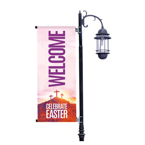 Easter Crosses Events Light Pole Banners