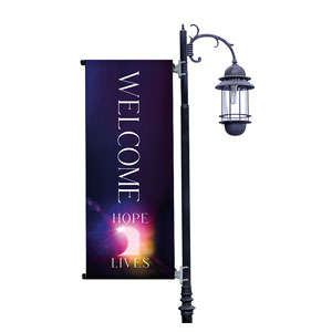 Hope Lives Tomb Light Pole Banners