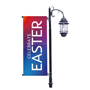 Glow Easter Light Pole Banners