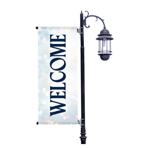 Christmas Lights Bokeh Light Pole Banners