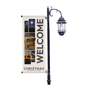 Christmas Whole Story Light Pole Banners