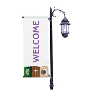 Easter Icons Paper Light Pole Banners