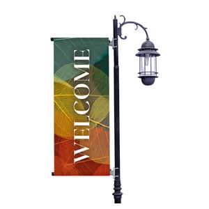 Fall Colorful Leaves Light Pole Banners