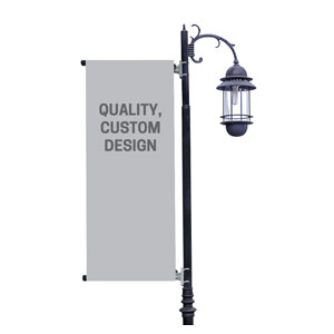 2 x 5 Light Pole Banner Full Design Custom