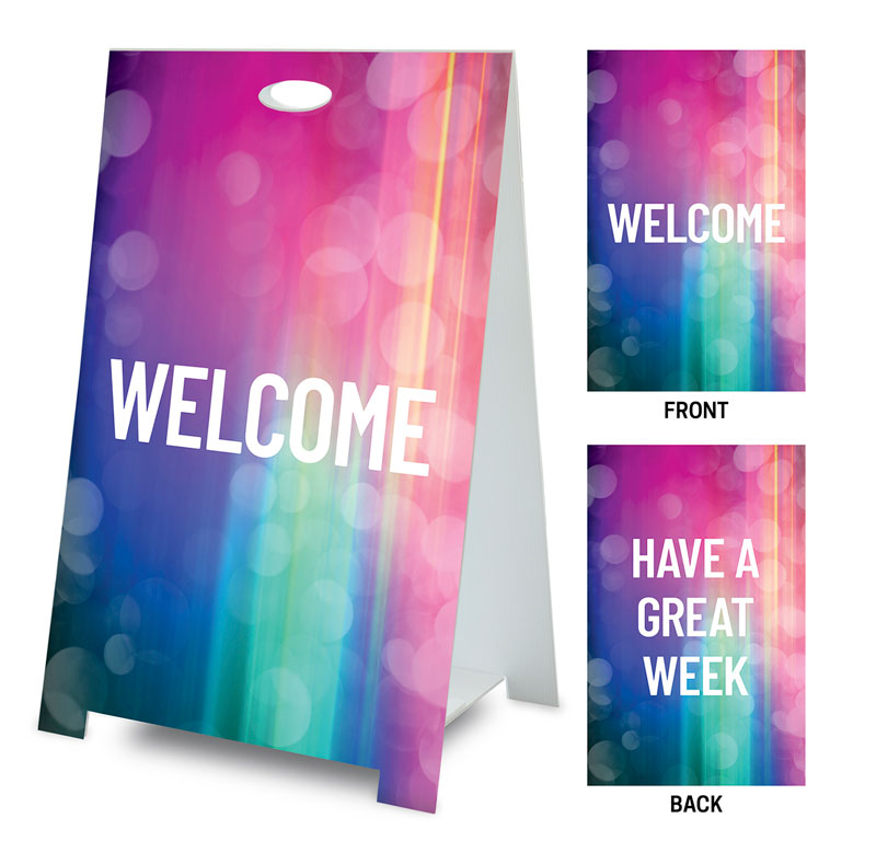 Banners, Colorful Lights Products, Colorful Lights Welcome Great Week, 2' x 3'