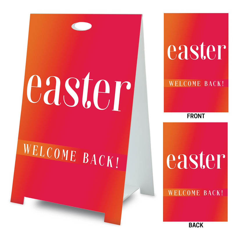 Banners, Easter, Easter Welcome Back, 2' x 3'