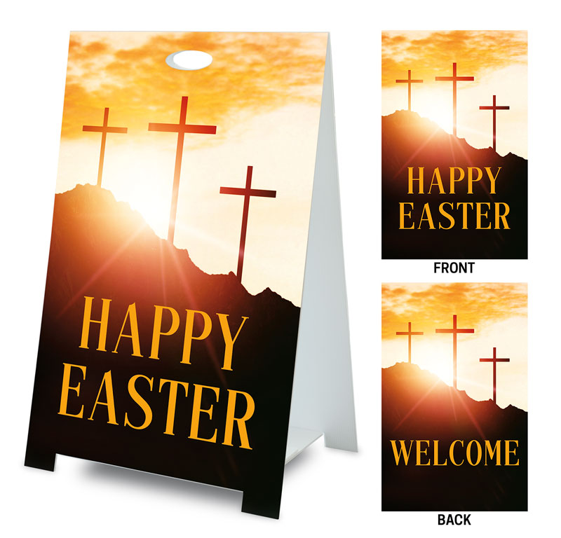 Resurrection Sunday Happy Easter Welcome Banner - Church Banners ...
